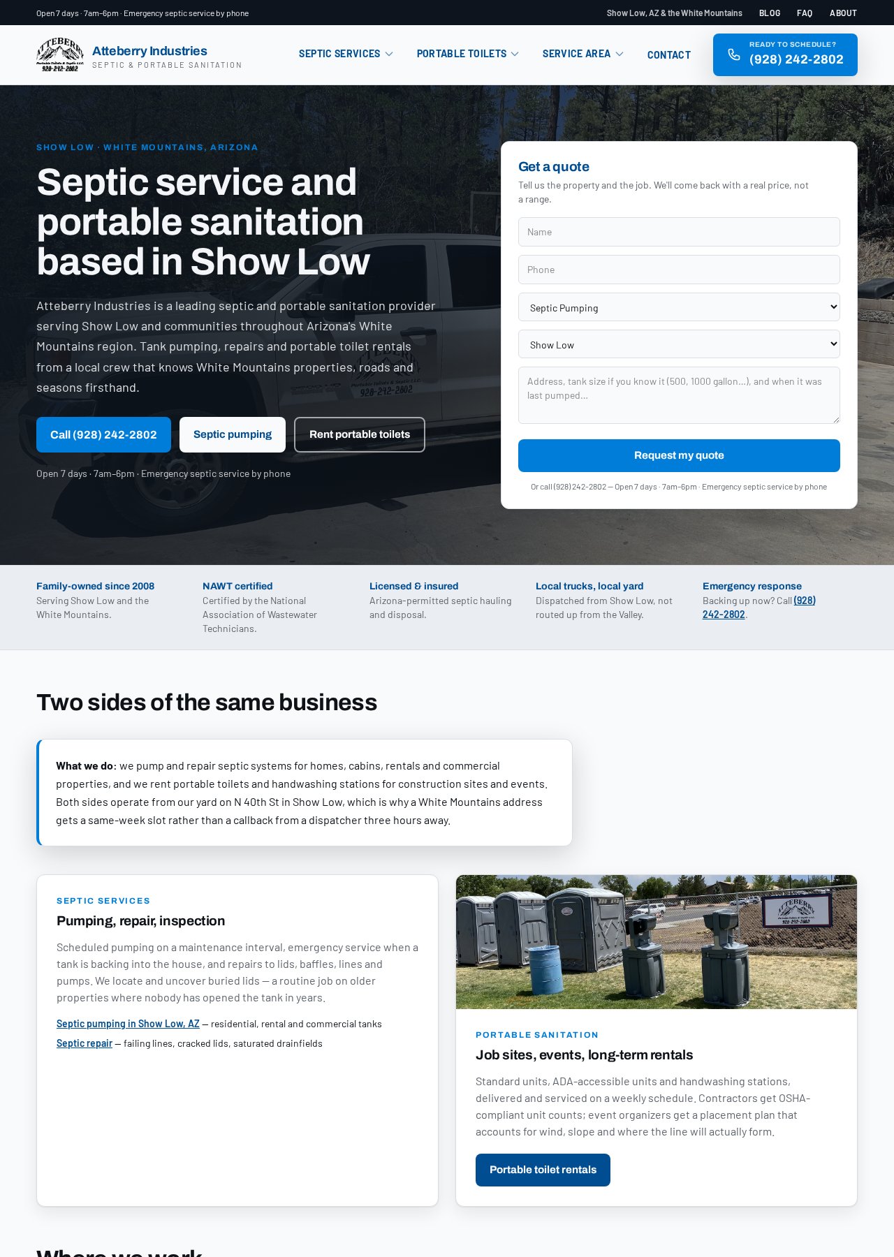 Atteberry Industries website