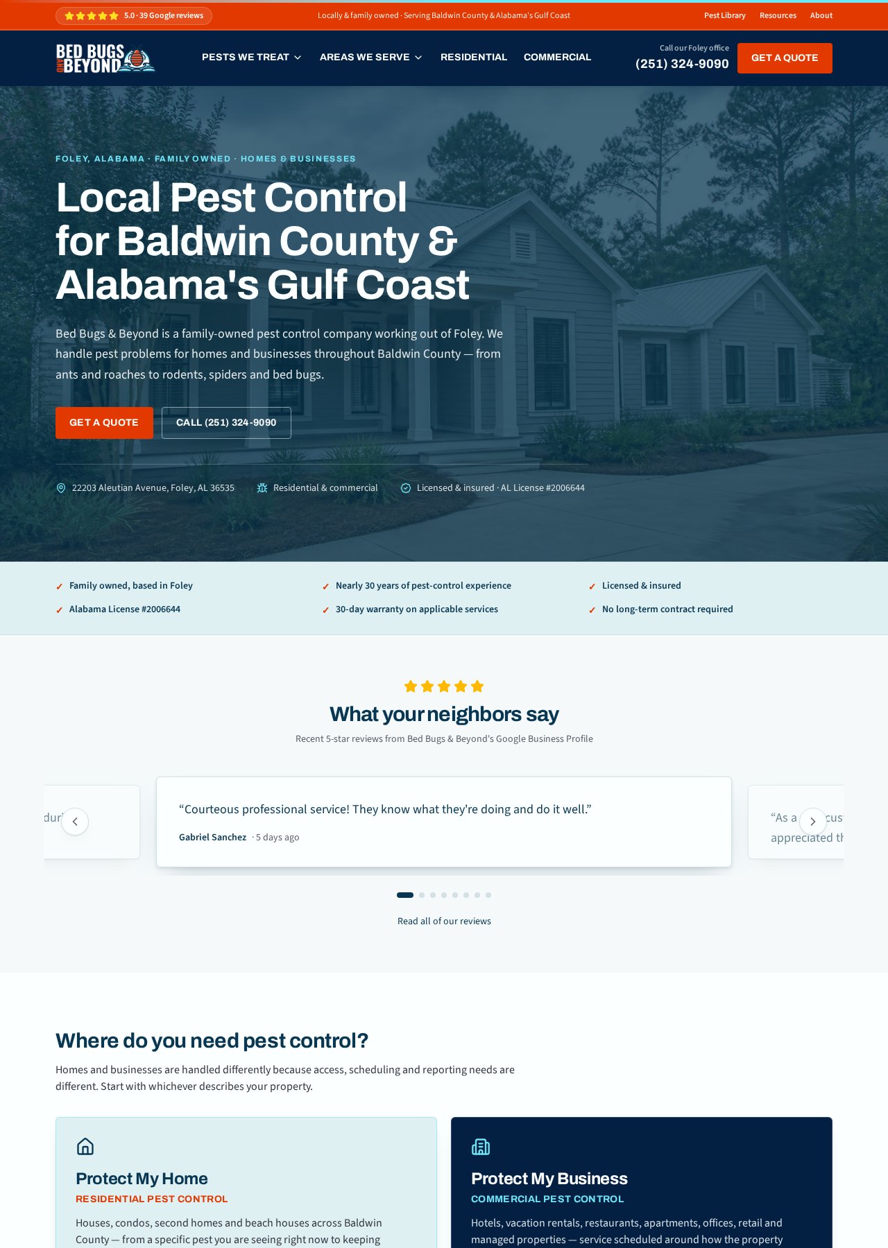 Bed Bugs & Beyond website